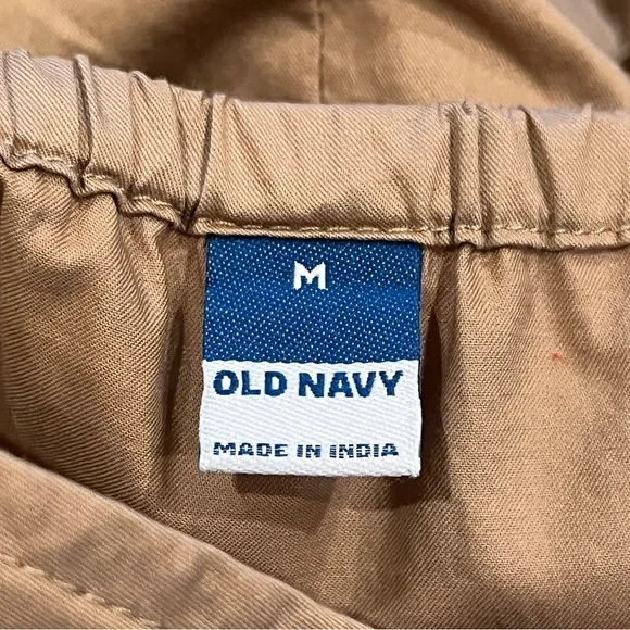 Old Navy Catherine Maxi Dress Tan Camel with Pockets - Picture 3 of 11